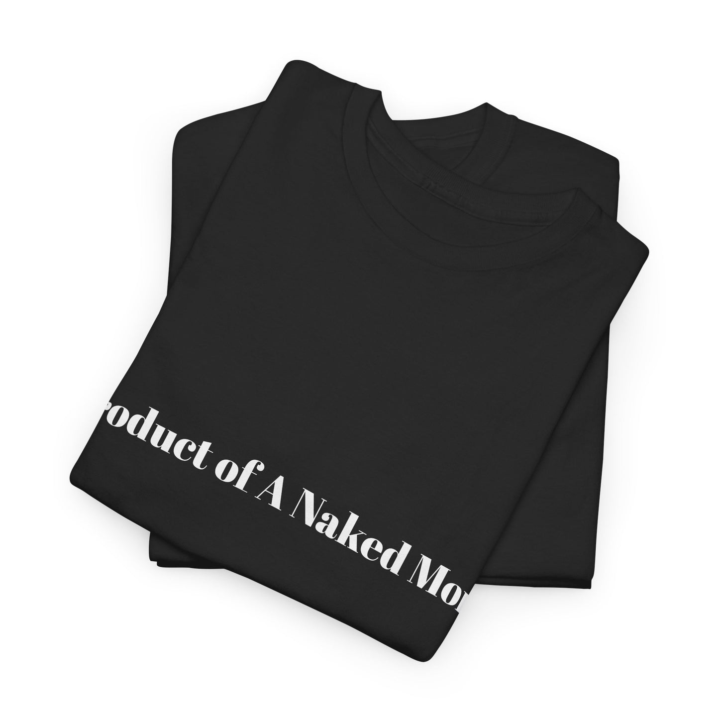 "Product of A Naked Mom" Statement Tee